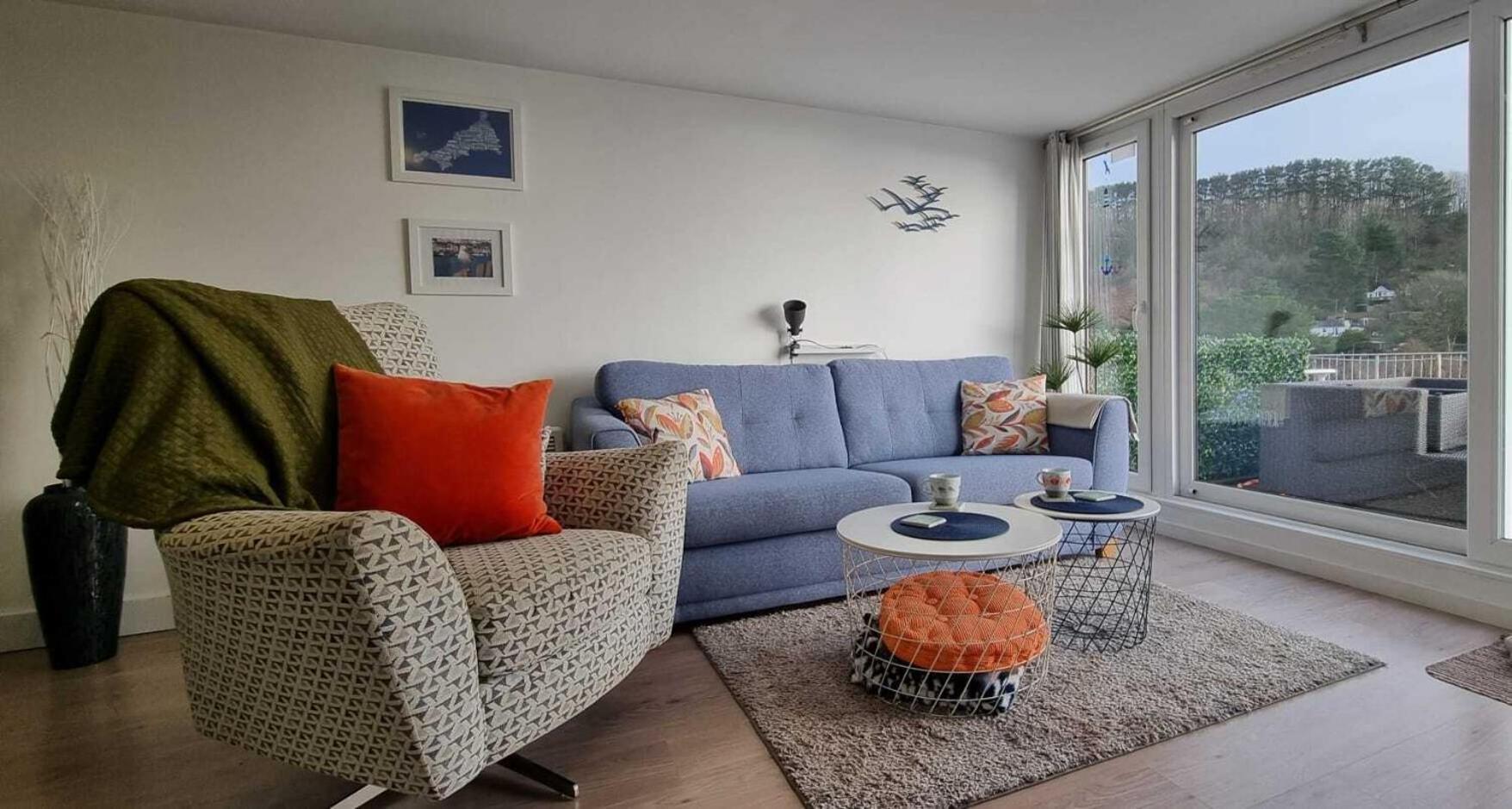 May View - Luxury Sea View Apartment - Millendreath, Looe Dış mekan fotoğraf
