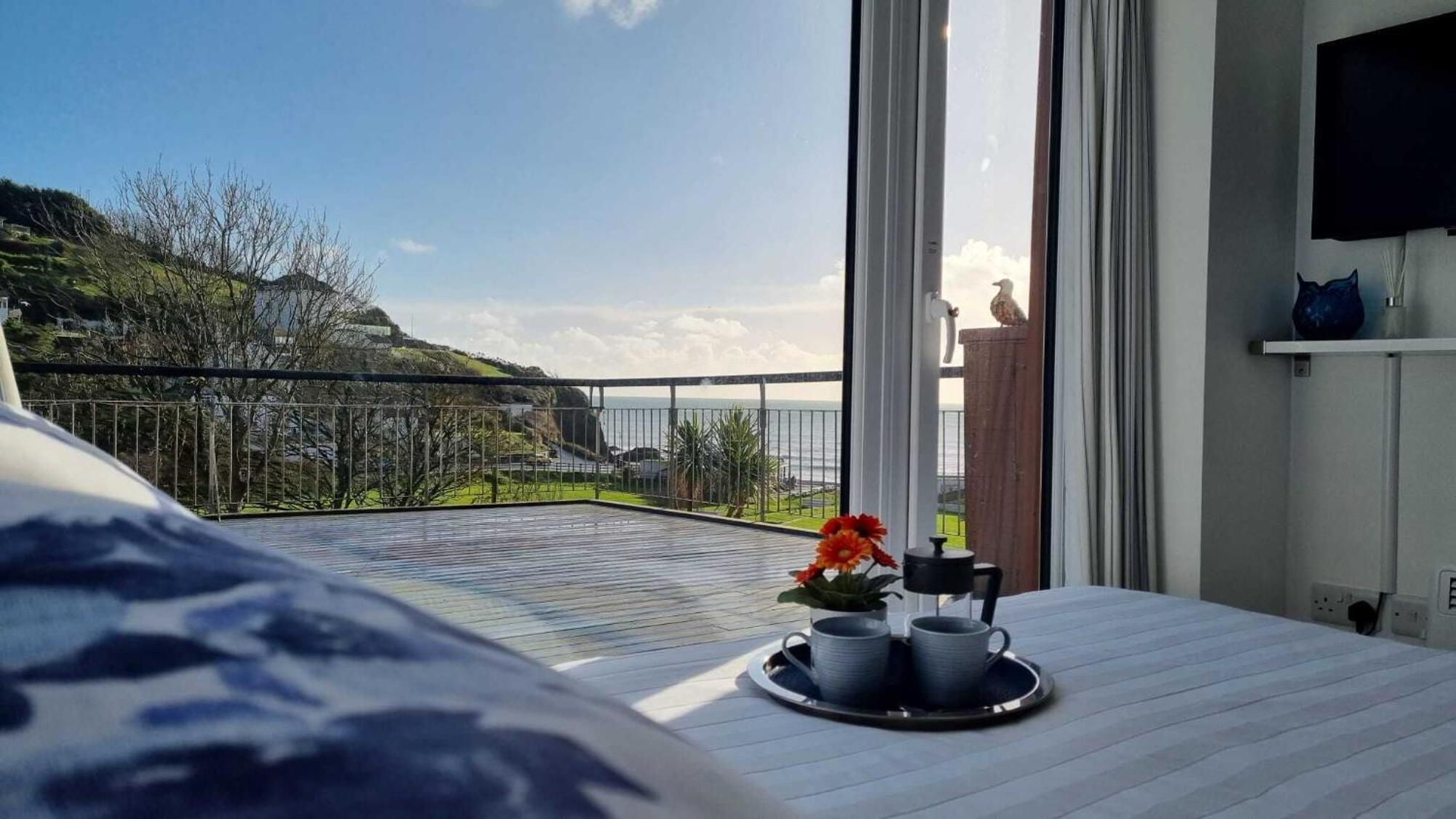May View - Luxury Sea View Apartment - Millendreath, Looe Dış mekan fotoğraf